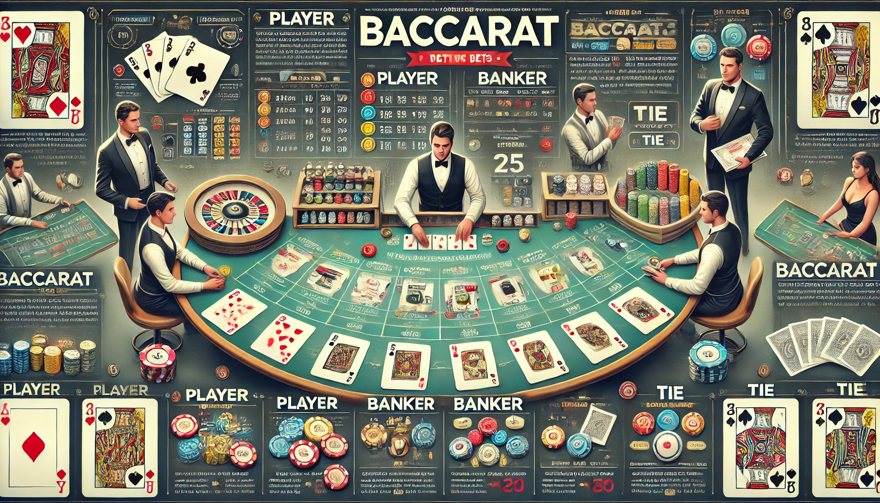 百家樂 (Baccarat) 遊戲規則與賭法詳解